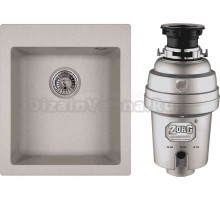 Комплект Мойка Emar Quartz EMQ-1415.Q Барит + Измельчитель Zorg Inox D ZR-56 D