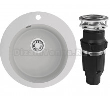 Комплект Мойка Emar Quartz EMQ-1475.C Агат + Измельчитель Bone Crusher BC 610-AS