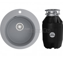 Комплект Мойка Emar Quartz EMQ-1475.C Алмаз + Измельчитель Bone Crusher BC 810-AS