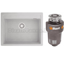 Комплект Мойка Emar Quartz EMQ-1640.Q Барит + Измельчитель Bort Titan 5000 Control