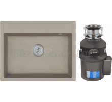 Комплект Мойка Emar Quartz EMQ-1640.Q Сардоникс + Измельчитель Bort Titan Extra