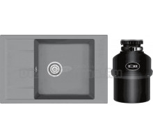 Комплект Мойка Emar Quartz EMQ-1780.Q Алмаз + Измельчитель ATC-KZ560A