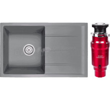 Комплект Мойка Emar Quartz EMQ-1800.Q Алмаз + Измельчитель ATC-WZB390A Compact