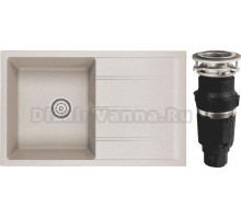 Комплект Мойка Emar Quartz EMQ-1800.Q Барит + Измельчитель Bone Crusher BC 610-AS