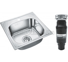 Комплект Мойка Emar Steel 130A + Измельчитель Bone Crusher BC 910-SL-Slim Line