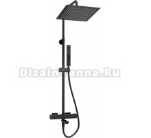 Душевая стойка Wasserkraft Abens 2000 A299.162.218.BM Thermo с термостатом, черная