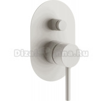 Встраиваемый смеситель для душа и ванны Plumberia Selection Ixo KIT1001BO С ВНУТРЕННЕЙ ЧАСТЬЮ, матовый белый