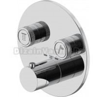 Термостатический смеситель встраиваемый Plumberia Selection PSBOX KITPSB1902CR С ВНУТРЕННЕЙ ЧАСТЬЮ, хром