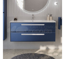 Тумба с раковиной Cezares Eco Cer 120 ручки сатин, sapfiro