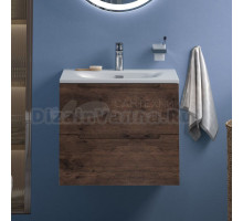 Тумба с раковиной BelBagno Etna 39 60 rovere moro, раковина BB-8099-3-60
