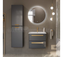 Мебель для ванной комнаты Cezares Eco Cer 60 ручки сатиновое золото, grafito