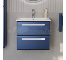 Тумба с раковиной Cezares Eco Cer 60 ручки сатин, sapfiro