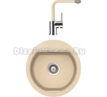 Комплект Мойка Schock Calypso 45 Cristadur аворио + Смеситель Cristadur Nimbus аворио