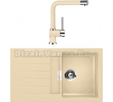 Комплект Мойка Schock Signus 45D (D-100) Cristadur аворио + Смеситель Cristadur Piega аворио