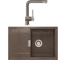 Комплект Мойка Schock Eton 50D Cristadur бронза + Смеситель Cristadur Piega бронза