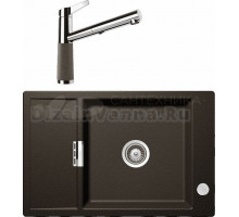 Комплект Мойка Schock Eton 60D Small Cristadur бронза + Смеситель Cristadur SC-510-D выдвижной излив, бронза