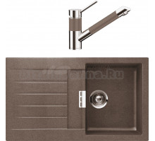 Комплект Мойка Schock Signus 45D (D-100) Cristadur бронза + Смеситель Cristadur SC-200 бронза