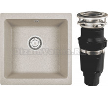 Комплект Мойка Granula 4451, пирит + Измельчитель Bone Crusher BC 610-AS