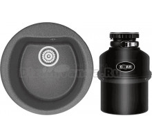 Комплект Мойка Granula 5101, графит + Измельчитель Emar ATC-KZ560A