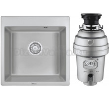 Комплект Мойка Granula 5102, сланец + Измельчитель Zorg Inox D ZR-38 D