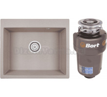 Комплект Мойка Granula 6001, пирит + Измельчитель Bort Titan 5000 Control