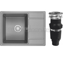 Комплект Мойка Granula 6503, алюминиум + Измельчитель Bone Crusher BC 610-AS