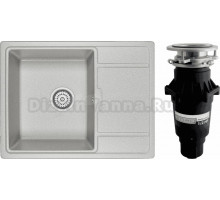 Комплект Мойка Granula 6503, базальт + Измельчитель Bone Crusher BC 810-SL Slim Line