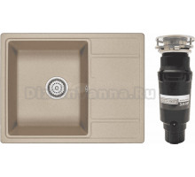 Комплект Мойка Granula 6503, песок + Измельчитель Bone Crusher BC 910-SL-Slim Line
