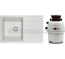 Комплект Мойка Granula 7804, арктик + Измельчитель Emar ATC-WZB390A