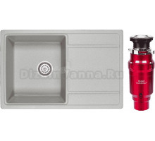 Комплект Мойка Granula 7804, базальт + Измельчитель Emar ATC-WZB390A Compact