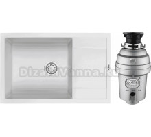 Комплект Мойка Granula 7805, арктик + Измельчитель Zorg Inox D ZR-38 D
