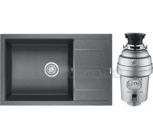 Комплект Мойка Granula 7805, графит + Измельчитель Zorg Inox D ZR-75 D