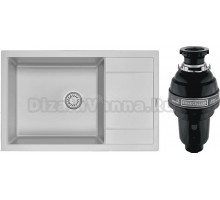 Комплект Мойка Granula 7805, сланец + Измельчитель Bone Crusher BC 1000-AS