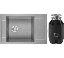 Комплект Мойка Granula 7806, алюминиум + Измельчитель Bone Crusher BC 910-AS