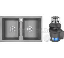 Комплект Мойка Granula 8101, алюминиум + Измельчитель Bort Titan 9000
