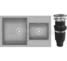 Комплект Мойка Granula 8201, алюминиум + Измельчитель Bone Crusher BC 610-AS