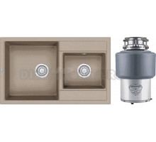 Комплект Мойка Granula 8201, песок + Измельчитель Status Premium 200