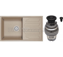 Комплект Мойка Granula 8601, песок + Измельчитель Zorg ZR-75 D GRAFIT