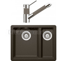 Комплект Мойка Schock Soho 700506U 60 Plus (N-150) Cristadur бронза + Смеситель Cristadur SC-200 бронза