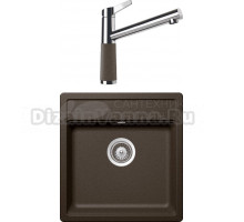 Комплект Мойка Schock Vero 50 Cristadur бронза + Смеситель Cristadur SC-510 бронза