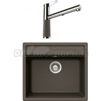 Комплект Мойка Schock Vero 60 (N-100) Cristadur бронза + Смеситель Cristadur SC-510-D выдвижной излив, бронза