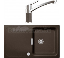 Комплект Мойка Schock Wembley 50D Cristadur бронза + Смеситель Cristadur SC-90 бронза