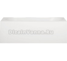 Ванна из искусственного камня Salini Fabia S-Sense 170x75 см, пристенная, белая, с донным клапаном
