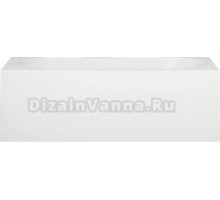 Ванна из искусственного камня Salini Fabia S-Sense 180x80 см, пристенная, белая, с донным клапаном