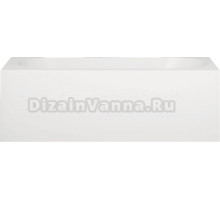 Ванна из искусственного камня Salini Fabia S-Sense 180x80 см, пристенная, матовая белая, с донным клапаном