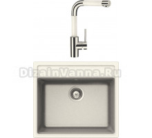 Комплект Мойка Schock Vero 60 (N-100) Cristadur магнолия + Смеситель Cristadur SC-300 магнолия