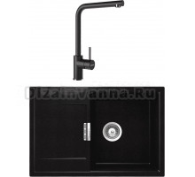 Комплект Мойка Schock Eton 50D Cristadur пуро + Смеситель Cristadur Napos пуро