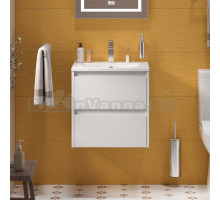 Тумба с раковиной BelBagno Kraft 39 50 bianco opaco, раковина BB-8099-3-50