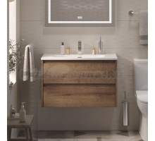 Тумба с раковиной BelBagno Kraft 39 80 rovere tabacco, раковина BB-8099-3-80