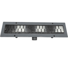 Душевой трап (лоток) Veconi Medium Graphite 650 брашированный графит
